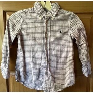 Polo Ralph Lauren Boy's Plaid Button Front Shirt - Size 5